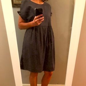 Sonoma Linen Babydoll Dress Small